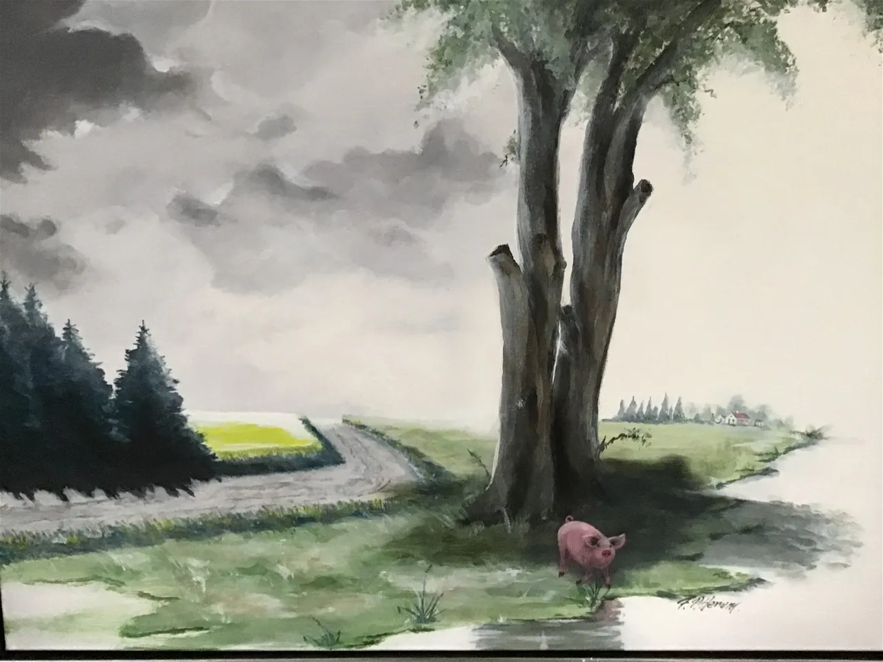 Maleri nr 156 60 cm X 80 cm